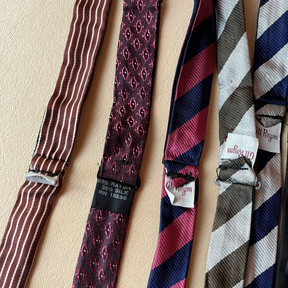 Lot of Eight Vintage Bow Ties